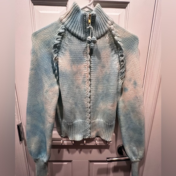 LoveShackFancy Sweaters - LoveShackFancy Florrie Zip-Up Jacket